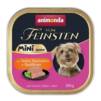 ANIMONDA Vom Feinsten Mini Senior kana, küüliku ja basiilikuga 100 g