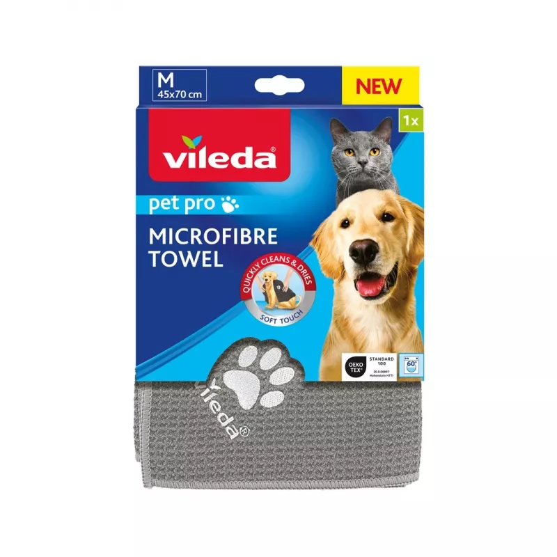 Käterätik VILEDA Pet Wipes 172650 450x700 mm, polüester, masinpestav, hall