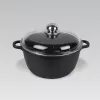 Maestro MR-4620C pott kaanega 20 cm 2,1 l Must