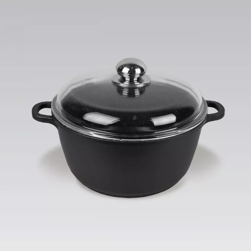 Maestro MR-4620C pott kaanega 20 cm 2,1 l Must
