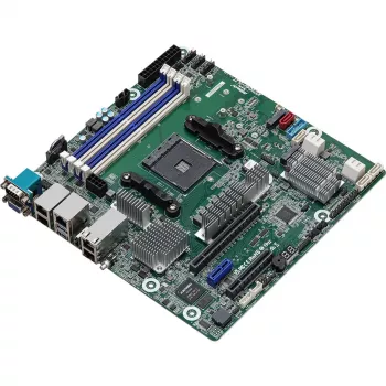 ASRock X570D4U-2L2T/BCM emaplaat AMD X570 Socket AM4 micro ATX