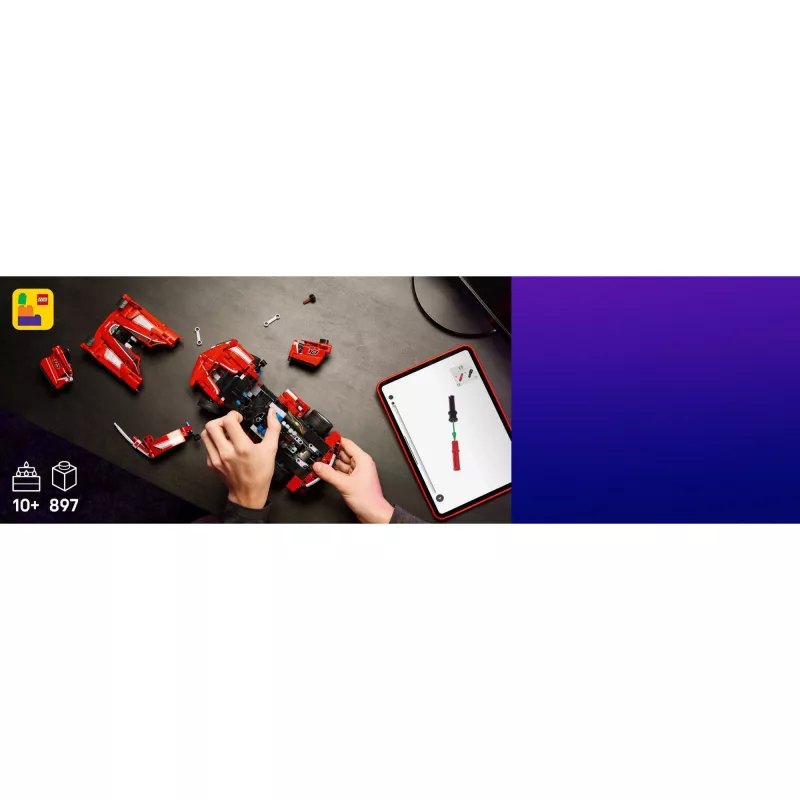 LEGO Technic Ferrari FXX K ehitusmänguasi, mõõtkavas 1:10, 897 osa, vanusele 10+