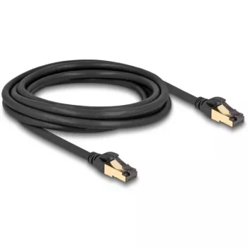 DeLOCK RJ45 võrgukaabel Cat.6A isane-isane S/FTP must 3 m
