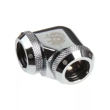 BitsPower Multi-Link Adapter 90° 2x 12mm AD jaoks — BP-E90DML, läikiv hõbe