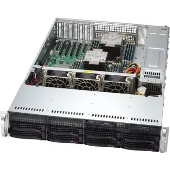 Supermicro SYS-621P-TRT Server-Barebone Intel C741 LGA 4677 (Socket E) Rack (2U) Hõbedane (SYS-621P-TRT)