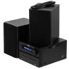 Mini Hi‑Fi stereosüsteem Adler AD 1917 — Bluetooth V5.3, CD/USB/MP3, 2×25W RMS, FM-tuuner, 4‑ribaline ekvalaiser, AUX, must
