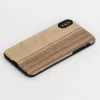 man and wood nutikorpust iPhone X/XS-ile — vintage oliivmust