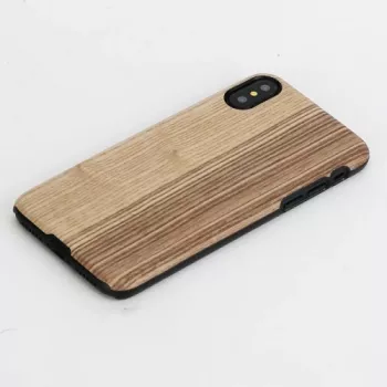 man and wood nutikorpust iPhone X/XS-ile — vintage oliivmust