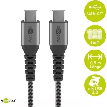 Goobay 49302 USB-kaabel must