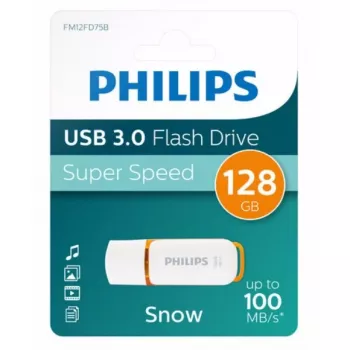Philips FM12FD75B/00 USB-mälupulk 128 GB USB Type-A 3.2 Gen 1 (3.1 Gen 1) Oranž, Valge