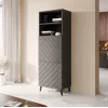 Hoidekapp cama meble ABETO 60×40×176.5 cm grafiit/läikiv grafiit