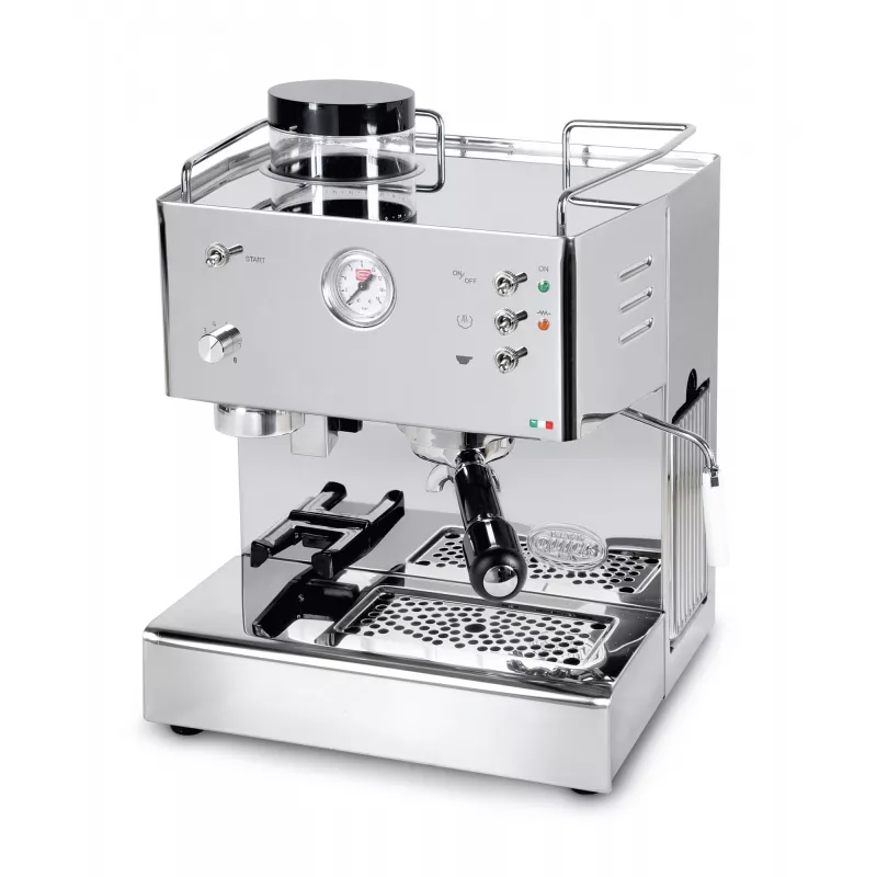 Quick Mill Pegaso, Espressomasin, kohvioad, sisseehitatud veski, 1200 W, roostevaba teras