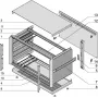 SCHROFF KomplettEnclosure, varjestamata - PROPAC PRO Enclosure.3HE 28TE 266T (24576001)
