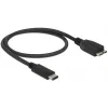 USB-kaabel DeLOCK 0,5 m USB3.1 C - MicroUSB3.1 B