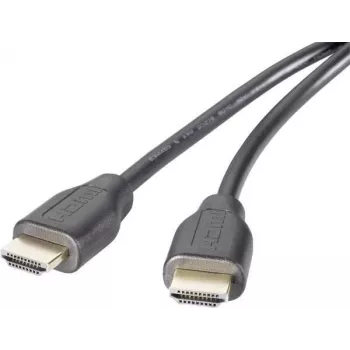 SpeaKa Professional HDMI-ühenduskaabel 1,50 m heli tagasikanaliga, kullatud pistikukontaktid, must [1x HDMI-pistik - 1x HDMI-pistik] (SP-9001756)