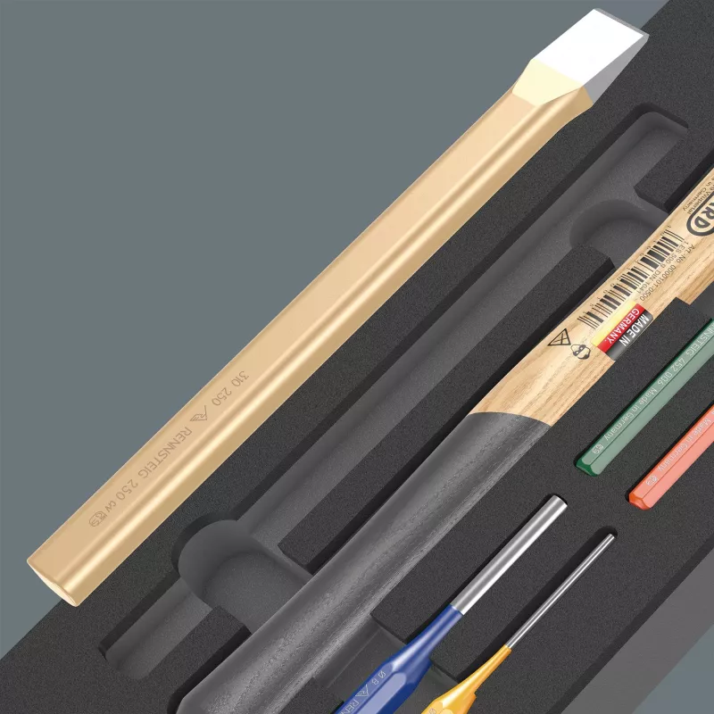 9782 Schaumstoffeinlage Hammer-Set 1, 6?teilig (schwarz/grau, in Schaumstoffeinlage für Werkstattwagen)