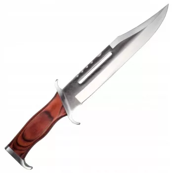 Fikseeritud ellujäämisnuga Cinema Classic CC-H3 Rambo III 425 mm, terasest tera, Codura käepide, nahast tupp