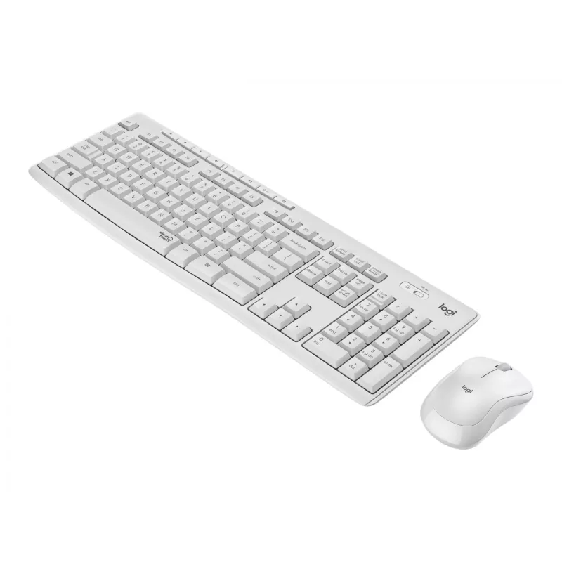 Logitech MK295 Silent – klaviatuuri-hiire komplekt – juhtmevaba – 2,4 GHz – itaalia – valkjas