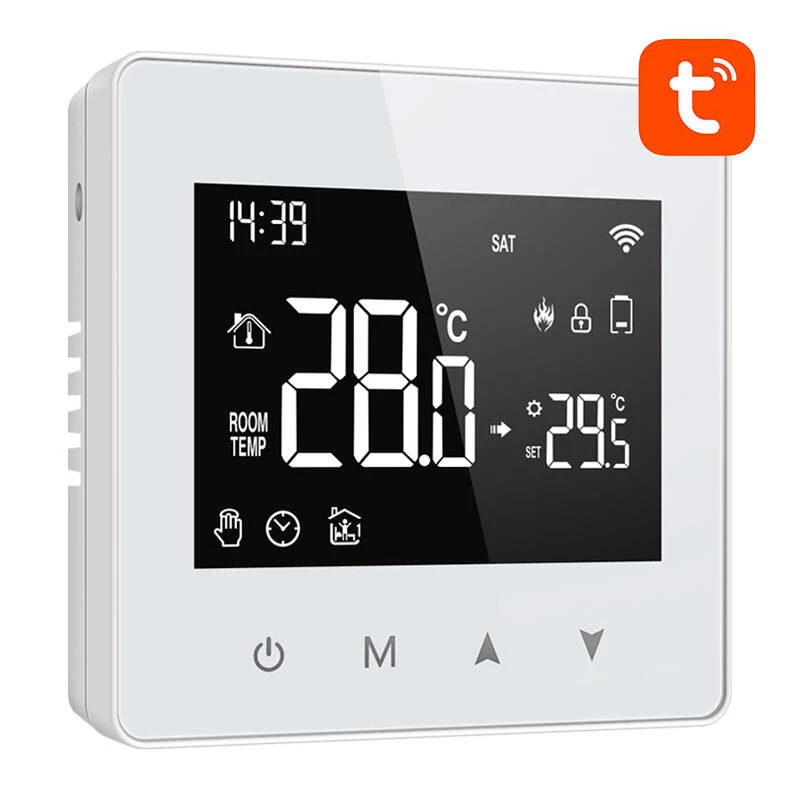 Nutitermostaat Avatto ZWT198 ZigBee TUYA – ZigBee-ühendusega ruumitermostaat, mudel ZWT198