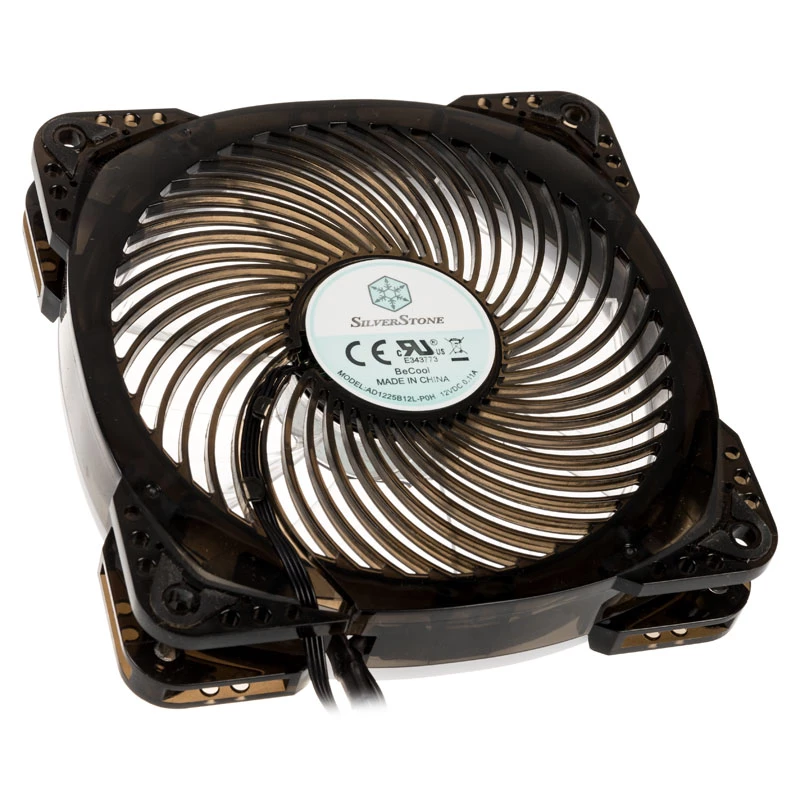 SilverStone SST-AP124-ARGB 120 mm ARGB-korpuseventilaator - must