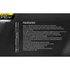 Taktikaline taskulamp Nitecore P10 V2 — 1000 lm, IP68 veekindel, põrutuskindel, 95 g, 18650/CR123 ühilduv