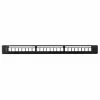 Patch panel 1U LANBERG PPKS-1124-B, 24 porti, 1U, ABS, must, 482.6×44.5×154 mm
