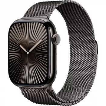 Apple Watch Series 10 GPS + Cellular 46mm Slate Titanium korpus Slate Milanese rihmaga - M/L (MWYW3QF/A)