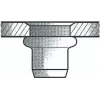 Pime needimutter GESIPA St M6x9x15,5 väike pea KS, haardevahemik 0,25–3,5 mm, pakendis 250 tk