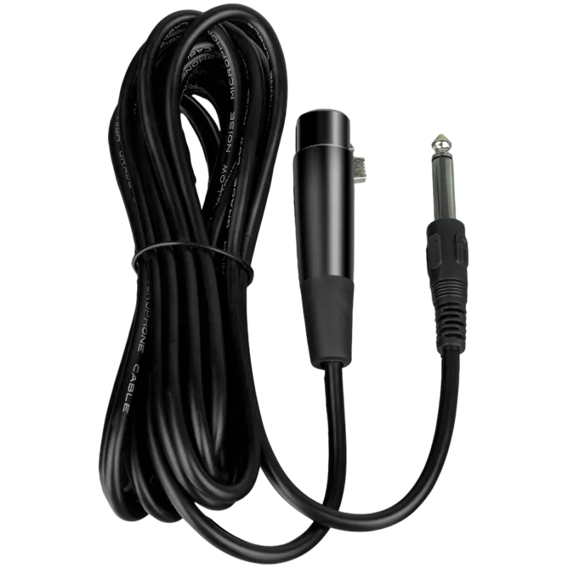 Mikrofon SVEN MK-100 (juhtmega, dünaamiline, metall, kaabel 4,0 m, 6,3/3,5 mm pesa, kardioid, must)
