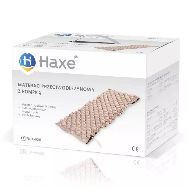 Survetushaavandite madrats Haxe FU-AM0001 ühekordne PVC, tavaline 2000×900×70 mm, 130 kambrit, elektriline pump