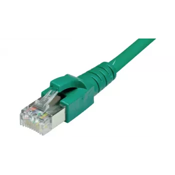 Varjestatud CAT6A võrgukaabel ShiverPeaks 75715-G S/FTP PIMF, roheline