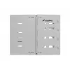 Seinale kinnitatav 19-tolline rack LANBERG 8U, sügavus 497×400/240 mm, hall