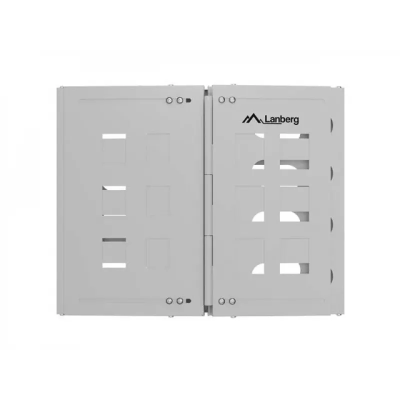 Seinale kinnitatav 19-tolline rack LANBERG 8U, sügavus 497×400/240 mm, hall