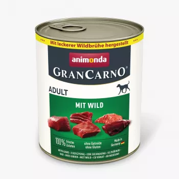 Märg koeratoit animonda GranCarno Adult Game 400 g — täiskasvanute märgtoit ulukilihaga, teraviljavaba