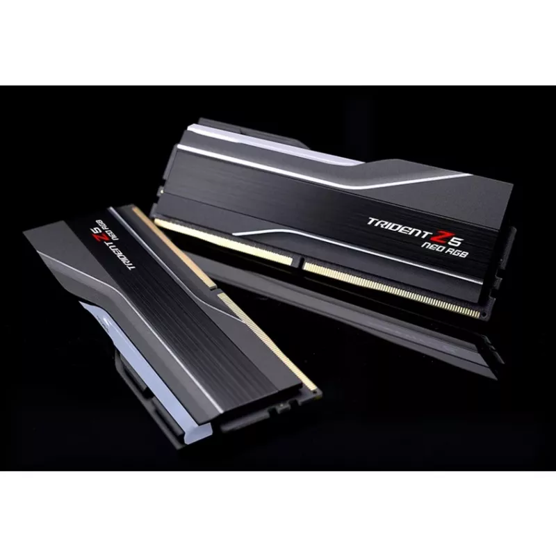DIMM 32 GB DDR5-6400 (2x 16 GB) Dual-Kit, Arbeitsspeicher schwarz, F5-6400J3039G16GX2-TZ5NR, Trident Z5 Neo RGB, AMD EXPO