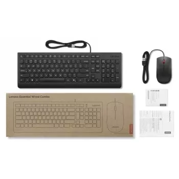 Lenovo Essential juhtmega klaviatuuri ja hiire komplekt