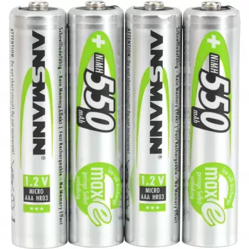 Ansmann blister 4 x akku AAA 550 mAh