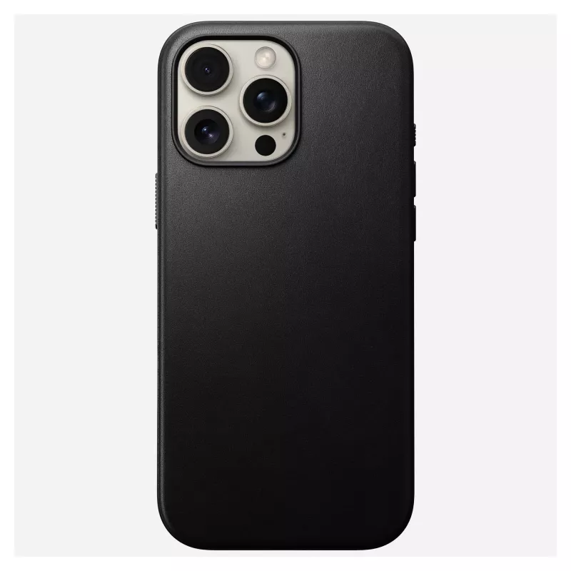 Mobiiltelefoni ümbris Nomad NM01693185 Apple iPhone 16 Pro Max jaoks, nahk/TPU/PC, must, sobib kuni 17,5 cm (6,9 tolli) ekraanile