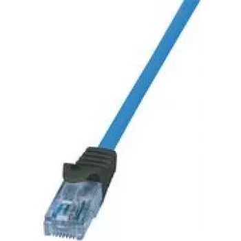 Logilink Professional - ühenduskaabel - RJ-45 (M) RJ-45 (M) - 3 m - UTP - CAT 6a - halogeenivaba, vormitud, takerdumisvaba, massiivjuht, 4K30Hz tugi (HDBaseT) - sinine (CPP003)