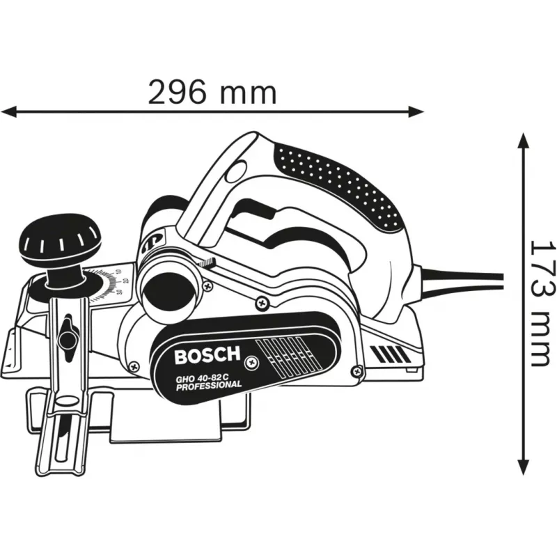 Bosch GHO 40-82 C Professional Must, Sinine, Hõbedane 14000 RPM 850 W