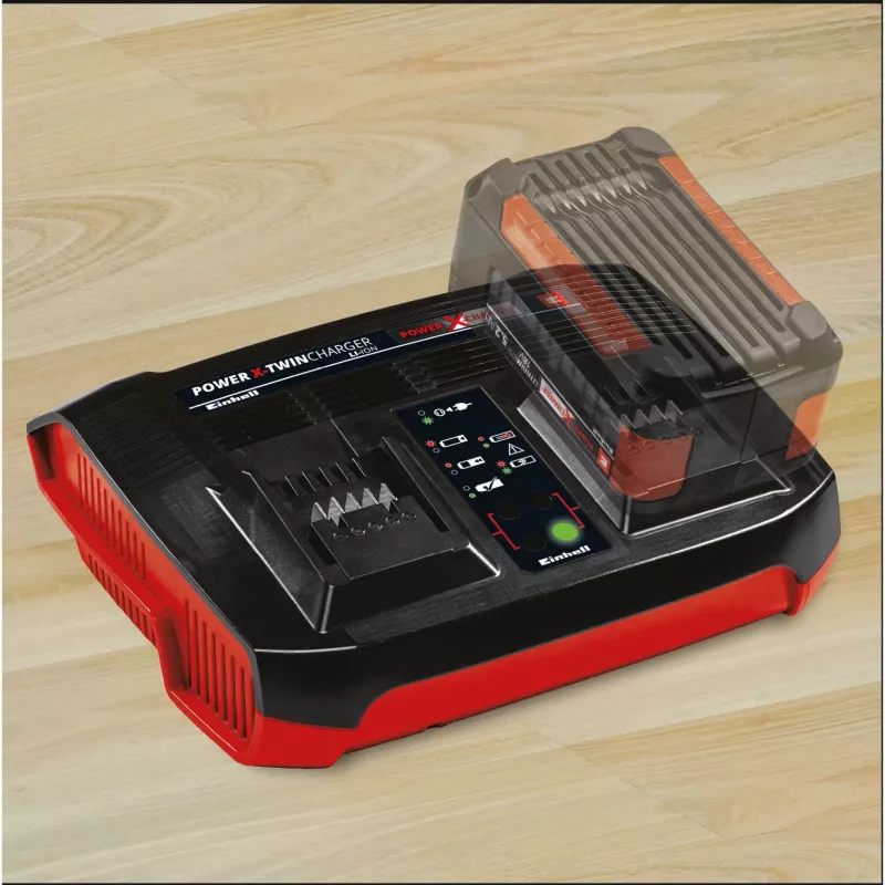 Einhell Power-X-Twincharger 3 A akulaadija siseruumidesse must - punane (4512069)