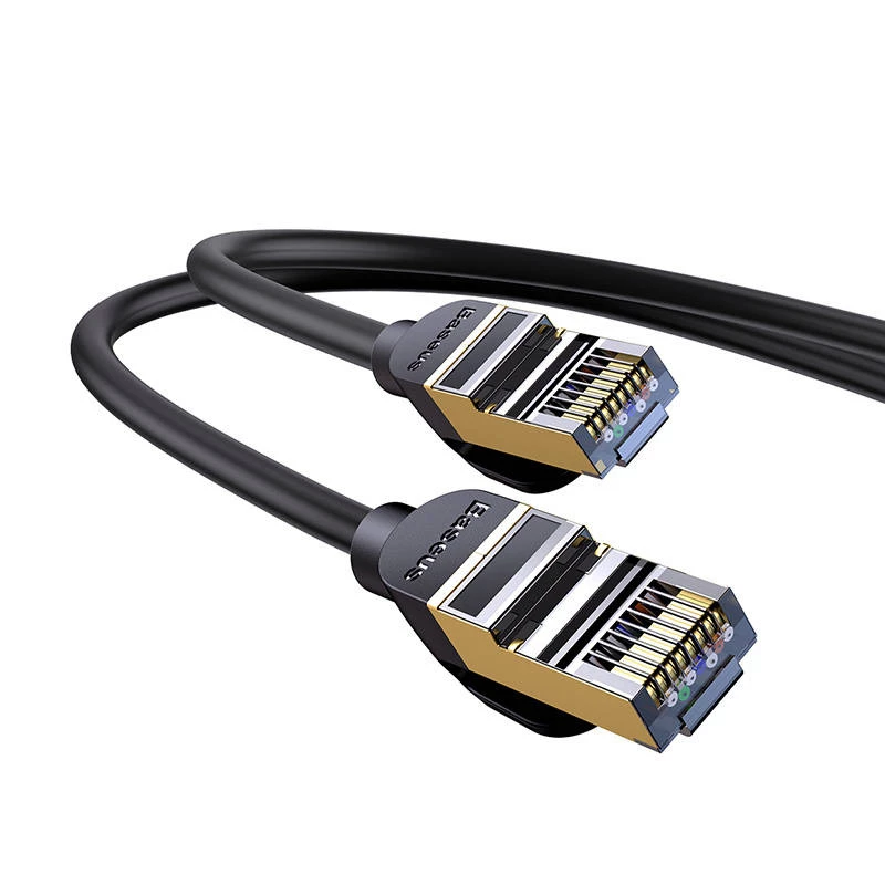 Baseus Ethernet RJ45, 10Gbps, 1m võrgukaabel (must)