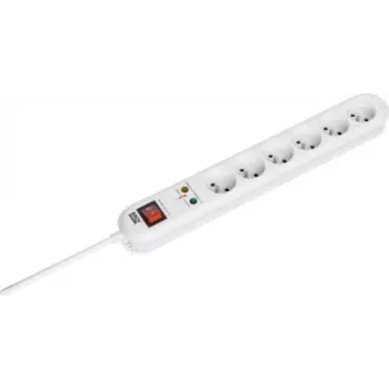 Toitepikendus Bachmann SMARTLINE 3m 6 vahelduvvoolupistikut Siseruumides Valge
