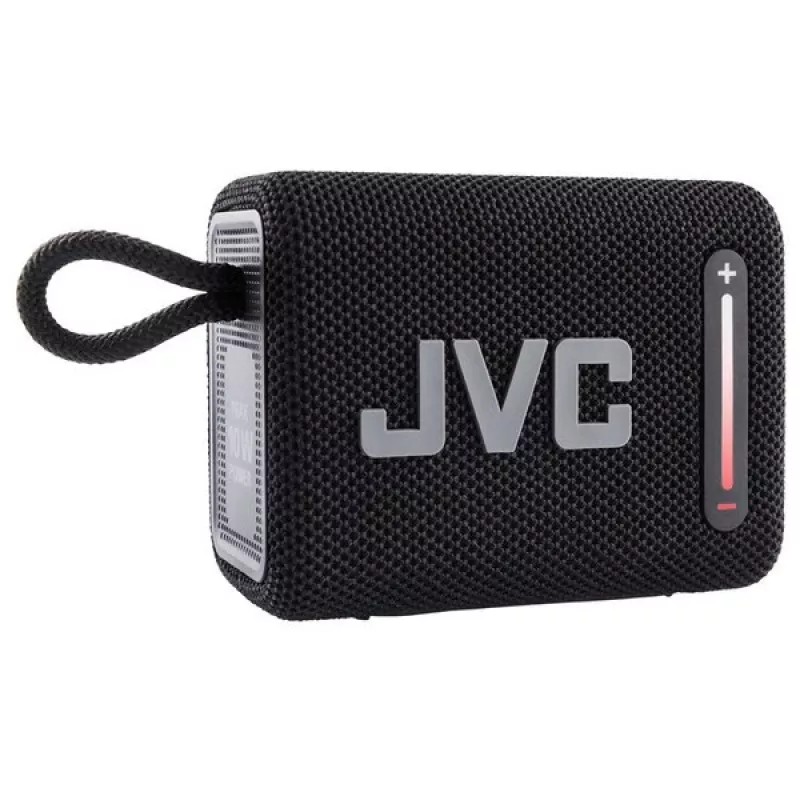 Kaasaskantav kõlar JVC XS-E114B, IPX6 veekindel, Bluetooth 5.3, 5 W RMS, 2000 mAh aku, FM-raadio, TWS, must