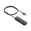 UNITEK Y-3089V01 liidesejaotur USB 3.2 Gen 1 (3.1 Gen 1) Type-A 5000 Mbit/s Must