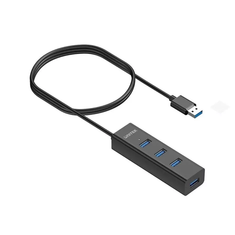 UNITEK Y-3089V01 liidesejaotur USB 3.2 Gen 1 (3.1 Gen 1) Type-A 5000 Mbit/s Must