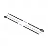 Paralleelsisendiga kaabliside DeLOCK Beaded kaabel Tie L 200 x L 2,4 mm must 100 tk