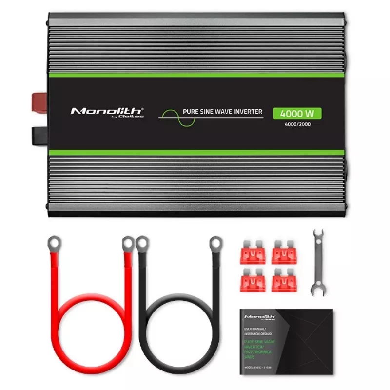 Qoltec Monolith toiteadapter/inverter Auto 4000 W Must