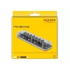 USB-jaotur DeLOCK 64088 läbipaistev USB 3.2 Gen 1 Micro-B