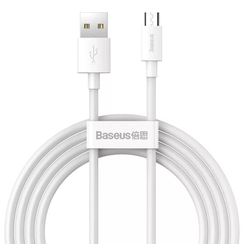 USB A kuni Micro-USB B kaabel Baseus TZCAMZJ-02 1,5 m valge